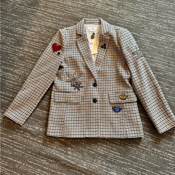 Anthropologie Jackets & Blazers - ANTHROPOLOGIE NWT Herringbone Patch Two Button Blazer